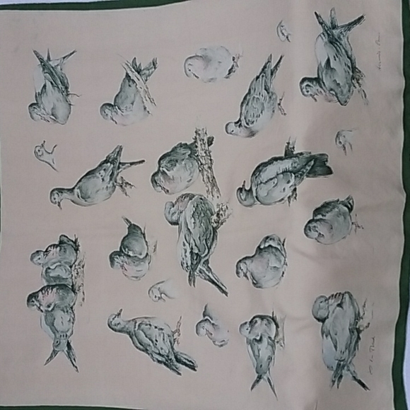 Hermes Les Tourterelles Scarf 1956 Xavier de Poret - Picture 4 of 13